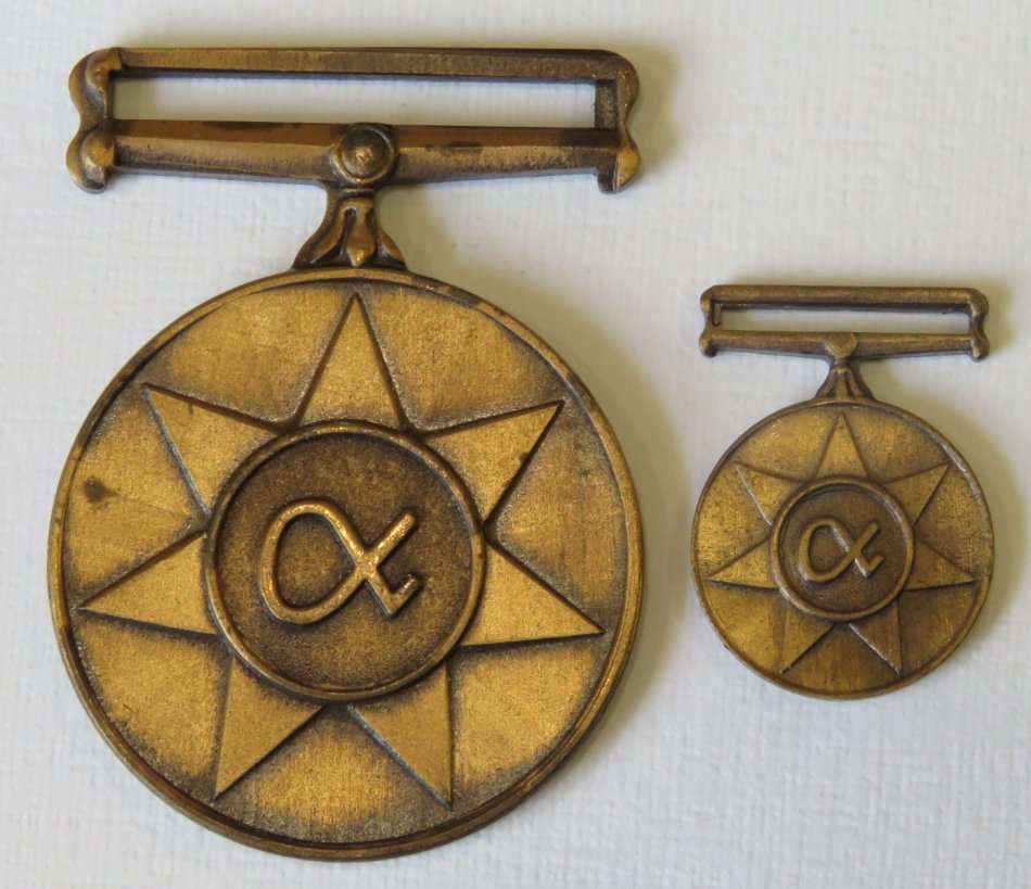 Other Medals SA Army Unitas medal with miniature No ribbon for sale